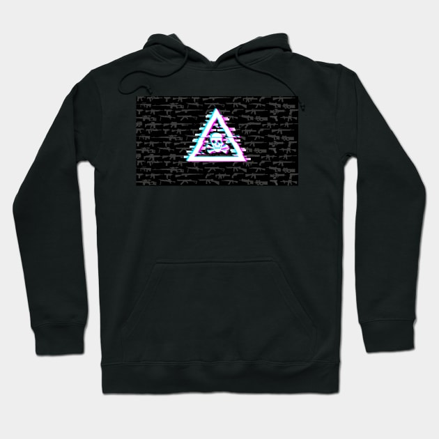 Vanguard video games with triangle and skull Hoodie by Cetrion Creative